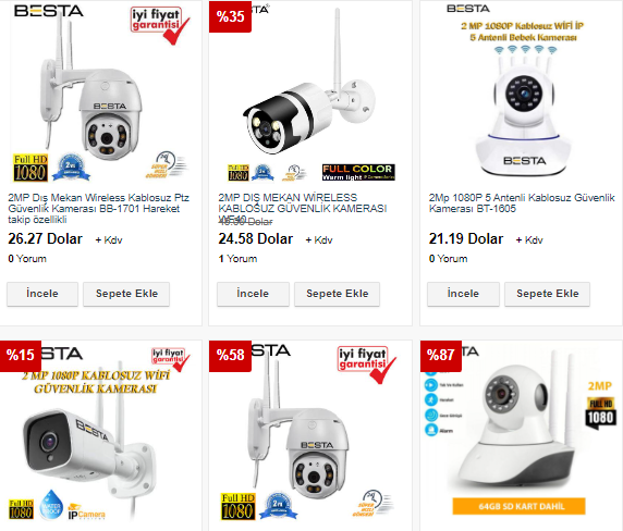 Haikon kablosuz kamera