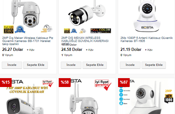 Haikon Kablosuz Kameralar