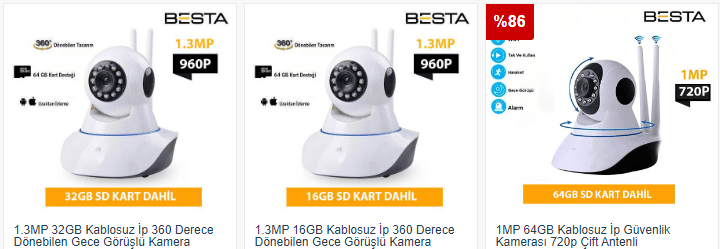 kablosuz kamera maliyeti ne kadar