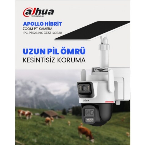 Dahua Apollo Hibrit Zoom Solar Güvenlik Kamerası