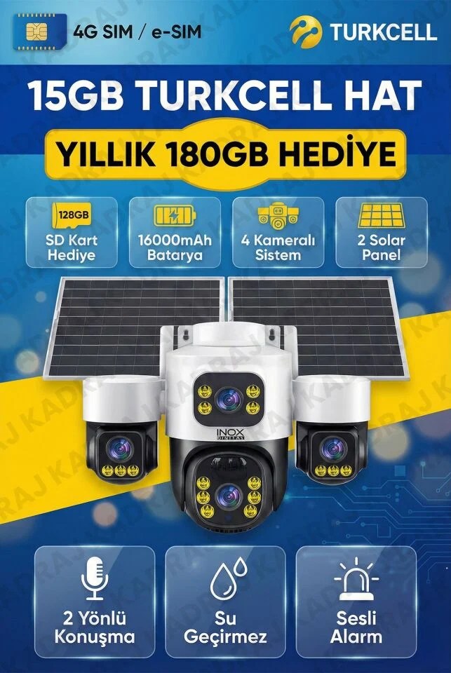 Kadraj INOX X24B 4G Solar Güvenlik Kamerası