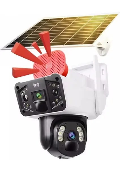 OKAM PRO 3915 Dual Lens Güneş Enerjili Kamera