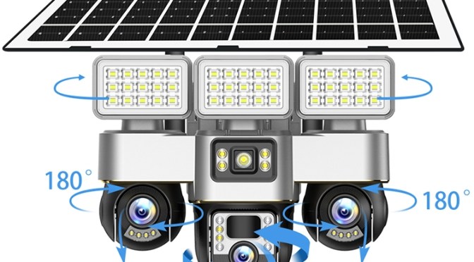 ONQAM DB-VC6-4G Motorlu Üçlü Lens Geniş Kapsama Kamerası