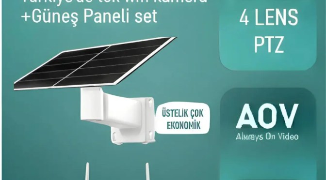 ORFE ORF-2415 20W Panelli Kablosuz WiFi Kamera Seti