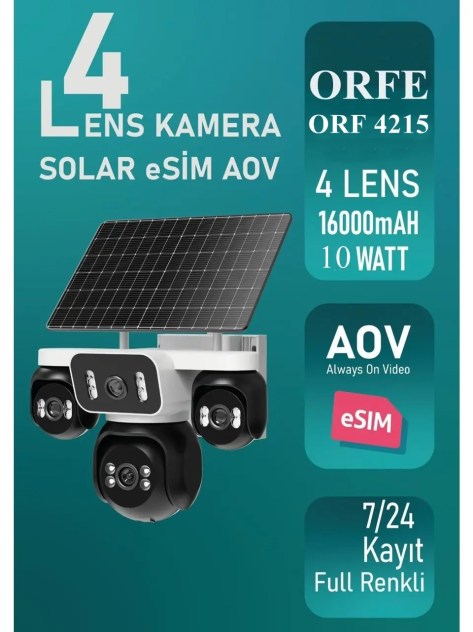 ORFE ORF-4215 4G Solar Güvenlik Kamerası