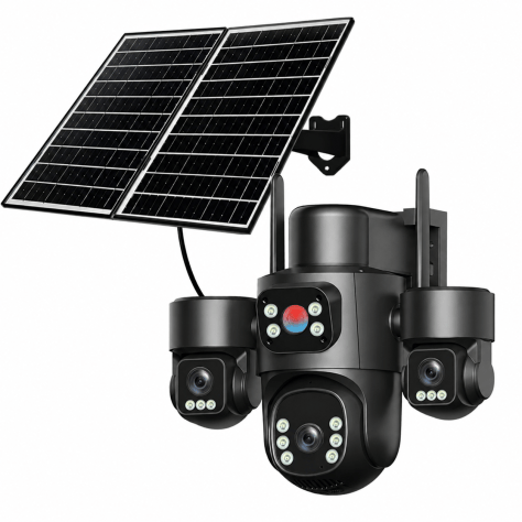 Pulnix PL-7013 3 Kameralı 6 Motorlu Solar WiFi Kamera