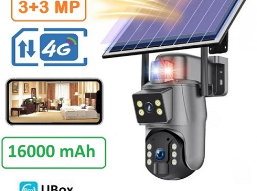 Ubox T-765 Çift Lensli Solar Kamera