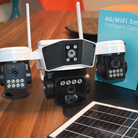 X5TECH 95GS Üç Kameralı 4G Solar Güvenlik Kamerası